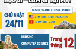 Chuỗi Webinar HỌC GÌ – LÀM GÌ TẠI MỸ?